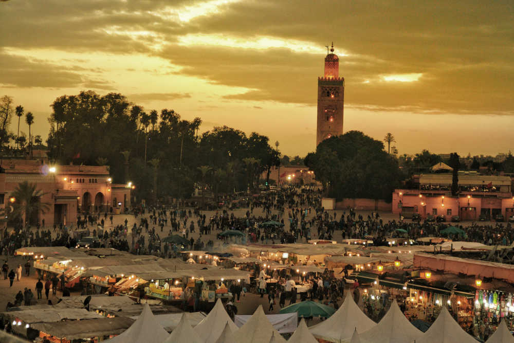 Djemaa El Fna plein in Marrakesh